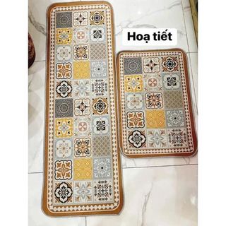 SET 2 THẢM LAU CHÂN HỌA TIẾT