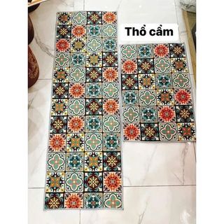 SET 2 THẢM LAU CHÂN HỌA TIẾT