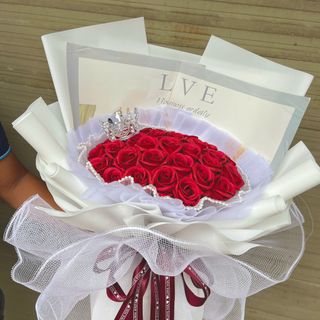 Bó Hoa Hồng Sáp Thơm 30 Bông Đáng Yêu