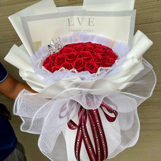 Bó Hoa Hồng Sáp Thơm 30 Bông Đáng Yêu