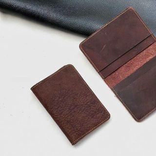 Ví cards sáp da bò ER01 - chất liệu da bò thật 100%