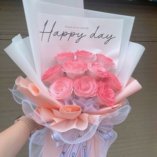 Bó Hoa Hồng Nhũ Galaxy 10 Bông xinh xắn