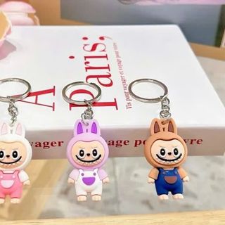 SET 10 TÚI MÙ MÓC KHÓA LABUBU NHIỀU MÀU