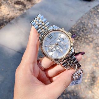 ĐỒNG HỒ NAM CAO CẤP M KORS MẶT CHONOGRAP DÂY THÉP 6