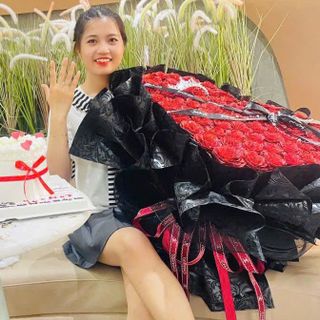 Bó Hoa Hồng Nhũ 99 Bông Hình Trái Tim Siêu Rẻ