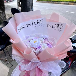 Bó Hoa Hồng Sáp Thơm Mix Màu Siêu Dễ Thương