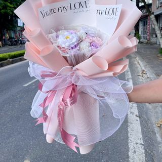 Bó Hoa Hồng Sáp Thơm Mix Màu Siêu Dễ Thương