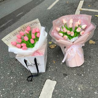 Bó Hoa Tulip 15 Bông Giá Rẻ