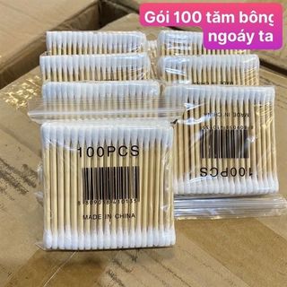 Gói 100 tăm bông ngoáy tai (nặng) giá sỉ