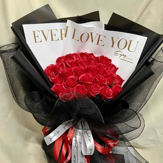 Bó Hoa Hồng Sáp Thơm Màu Đỏ Quyến Rũ