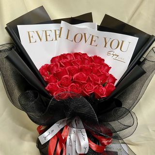 Bó Hoa Hồng Sáp Thơm Màu Đỏ Quyến Rũ