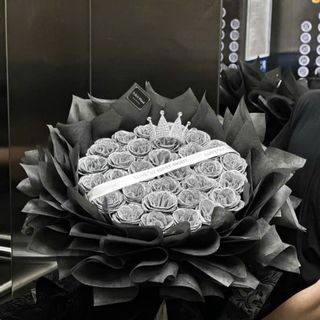 Bó Hoa Hồng Nhũ Kim Tuyến 30 Bông Giá Rẻ Cực Chất