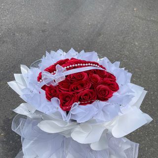 Bó Hoa Hồng Sáp Thơm 30 Bông 7 lớp Siêu Đẹp