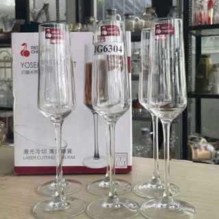 BỘ 6 LY THỦY TINH UỐNG RƯỢU VANG