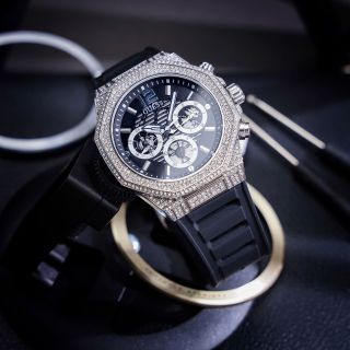 GUES GW0518G1, GW0518G1 Cut-thru Black Tone Watch 44mm