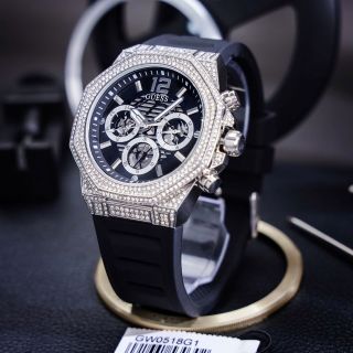 GUES GW0518G1, GW0518G1 Cut-thru Black Tone Watch 44mm giá sỉ