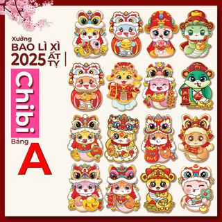 SET 10 BAO LÌ XÌ CHIBI 2025 giá sỉ