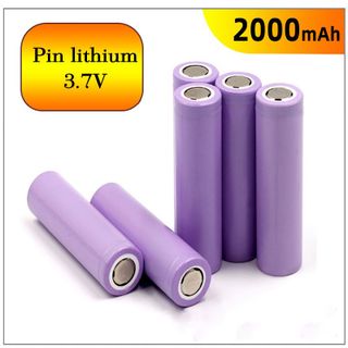 Sỉ Pin 18650 Pin Sạc Lithium 3.7V, 1200mAh  Đầu Bằng Dung Lượng Cao