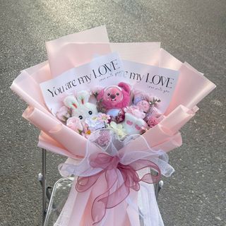 Bó Hoa Hồng Sáp Thơm Mix Labubu Siêu Chất