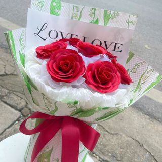 Bó Hoa Hồng Sáp Thơm 7 Lớp 7 Bông Siêu Dễ Thương
