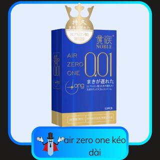 bao cao su 0.01 Air Zero One - siêu mỏng - nhiều thuốc kéo dài- hộp 12 cái giá sỉ