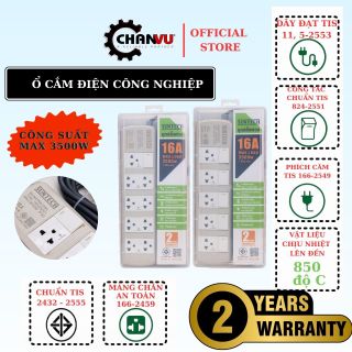 Ổ Cắm Điện cao cấp SUNTECH – 9 Lỗ/5 Lỗ, Công Suất Tới 3500W, 1.5mm², Dài 3m/5m, tiêu chuẩn Thái