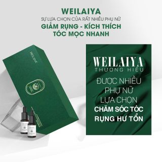 Serum Kích Mọc và Làm Dày Tóc Weilaiya (Hộp 8 lọ x5ml kèm túi giấy)