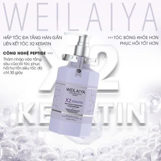Dầu Hấp Tóc Đa Tầng Phục Hồi Liên Kết Tóc X2 Keratin (Chai 450ml kèm túi giấy)