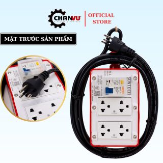 Ổ Cắm Công Nghiệp RBG SUNTECH, 4 ổ cắm, có RCBO chống giật, tiêu chuẩn TIS chính hãng Thái Lan