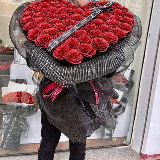 99 Bông Hoa Hồng Nhũ Hình Trái Tim - Quà Tặng Ý Nghĩa Cho Người Yêu