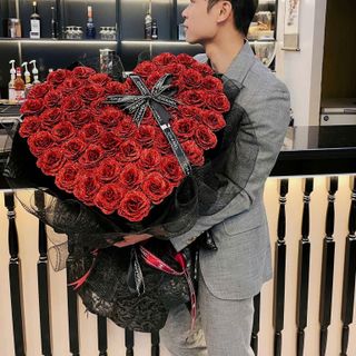 99 Bông Hoa Hồng Nhũ Hình Trái Tim - Quà Tặng Ý Nghĩa Cho Người Yêu