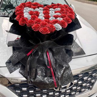 Bó Hoa Hồng Nhũ Kim Tuyến 80 Bông - Quà Tặng Mẹ Xinh Xắn