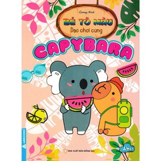 Combo Sách Bé Tô Màu: Capybara + Labubu + Công Chúa Barbie (Bộ 4 Cuốn)