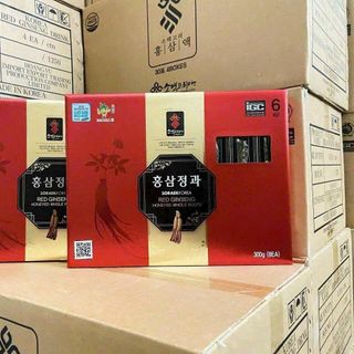 Hồng sâm củ tẩm mật ong Sobaek Hàn Quốc 300g (8 củ/hộp) - Red Ginseng Honeyed Whole Roots