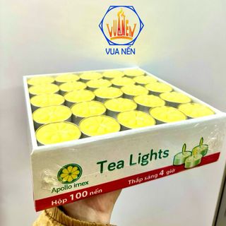 Nến Tealight 100 viên, hàng chất lượng cao, cháy 4 tiếng