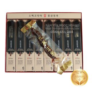 Hồng sâm củ tẩm mật ong Sobaek Hàn Quốc 300g (8 củ/hộp) - Red Ginseng Honeyed Whole Roots