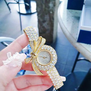 ĐỒNG HỒ NỮ CHÍNH HÃNG FUNMEI MẶT NƠ ĐÍNH FULL PHA LÊ ĐI KÈM TEM KÍCH HOẠT ĐIỆN TỬ BẢO HÀNH CHÍNH HÃNG 3