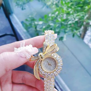 ĐỒNG HỒ NỮ CHÍNH HÃNG FUNMEI MẶT NƠ ĐÍNH FULL PHA LÊ ĐI KÈM TEM KÍCH HOẠT ĐIỆN TỬ BẢO HÀNH CHÍNH HÃNG 3