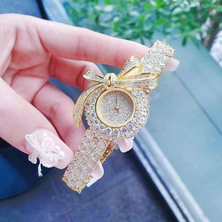 ĐỒNG HỒ NỮ CHÍNH HÃNG FUNMEI MẶT NƠ ĐÍNH FULL PHA LÊ ĐI KÈM TEM KÍCH HOẠT ĐIỆN TỬ BẢO HÀNH CHÍNH HÃNG 3