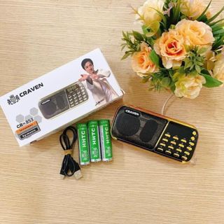 Loa Nghe Nhạc, nghe kinh hỗ trợ Usb Thẻ Nhớ, FM Craven cr853 (3pin)