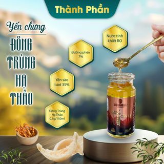Yến Chưng Thượng Hạng Đông Trùng Hạ Thảo 35% 150ml