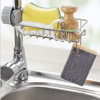Rổ treo vòi nước rửa chén, giá treo vòi nước phòng tắm - Rổ treo vòi nước inox giá sỉ