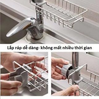 Rổ treo vòi nước rửa chén, giá treo vòi nước phòng tắm - Rổ treo vòi nước inox giá sỉ
