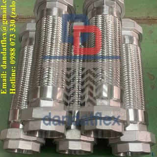 Khớp nối mềm inox nối bích, ống mềm inox nối ren, khớp chống rung, ống nối mềm kim loại