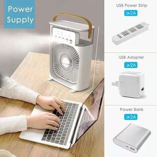 Quạt điều hòa phun sương mini