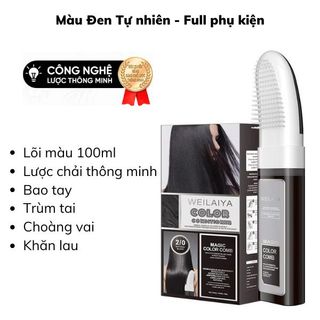 Dầu Gội Phủ Bạc Dưỡng Tóc Weilaiya (Hộp 100ml kèm túi giấy)