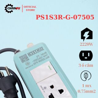 Ổ cắm điện cao cấp 5m Suntech 3 cổng, 1 công tắc, công suất lớn, chịu tải cao đến từ Thái Lan