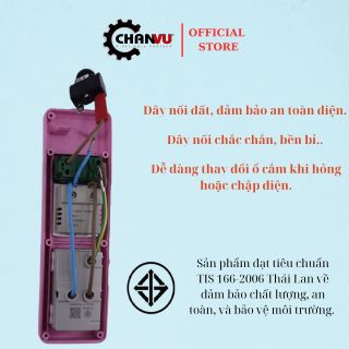 Ổ cắm điện cao cấp 5m Suntech 3 cổng, 1 công tắc, công suất lớn, chịu tải cao đến từ Thái Lan