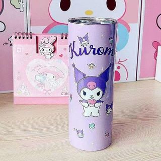 LY GIỮ NHIỆT KUROMI 600ML KÈM ỐNG HÚT