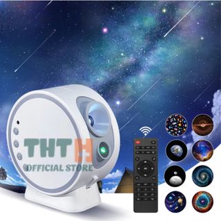 Đèn thiên hà V8 có loa bluetooth chiếu Galaxy trái đất hành tinh thiên văn